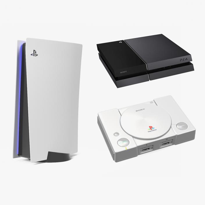 3D model Sony Playstations Collection 2