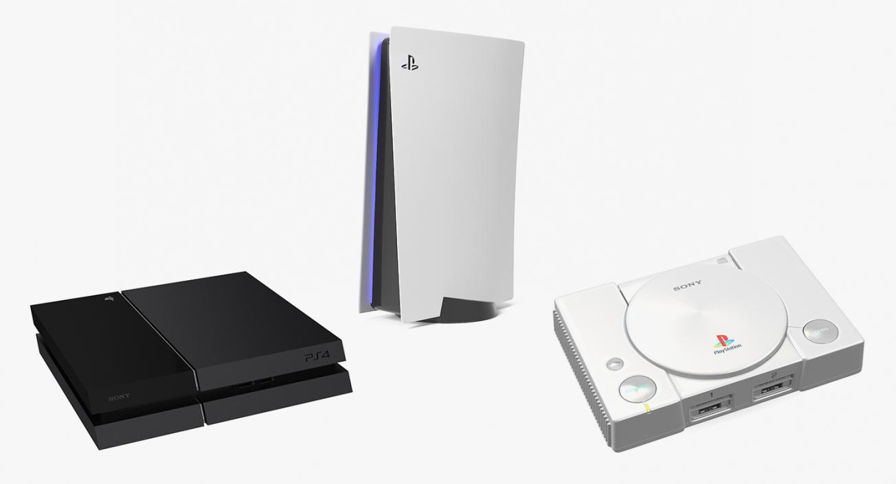 3D model Sony Playstations Collection 2