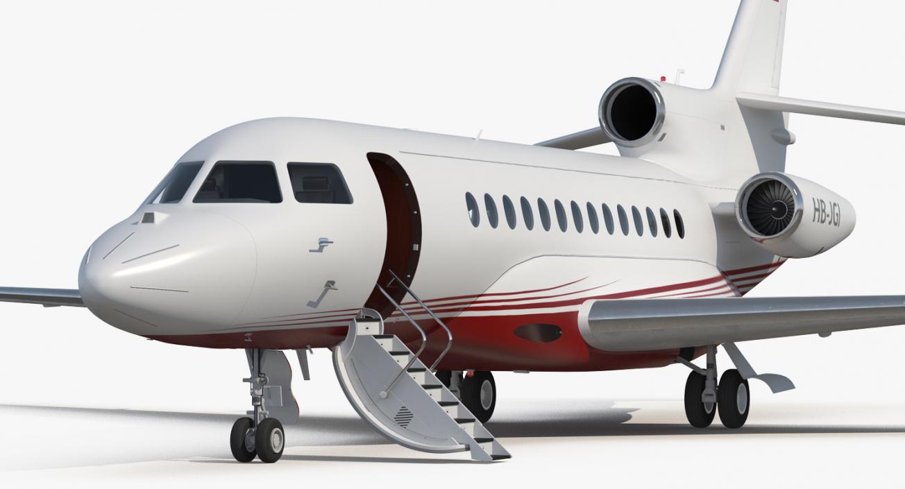 3D Business Jet Dassault Falcon 7X