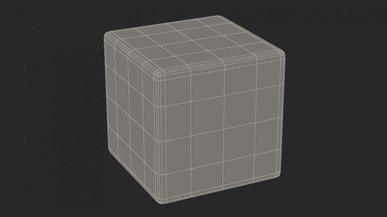 Brown Sugar Cube 1x1x1cm 3D model