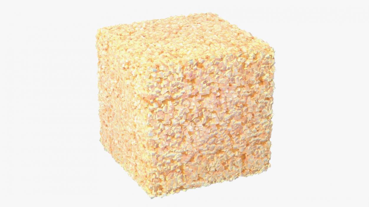 Brown Sugar Cube 1x1x1cm 3D model