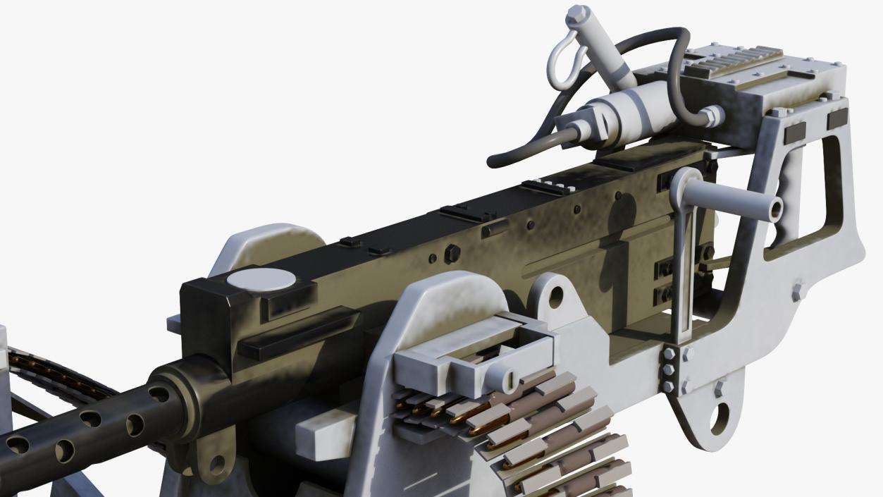 3D GAU 18 Machine Gun model