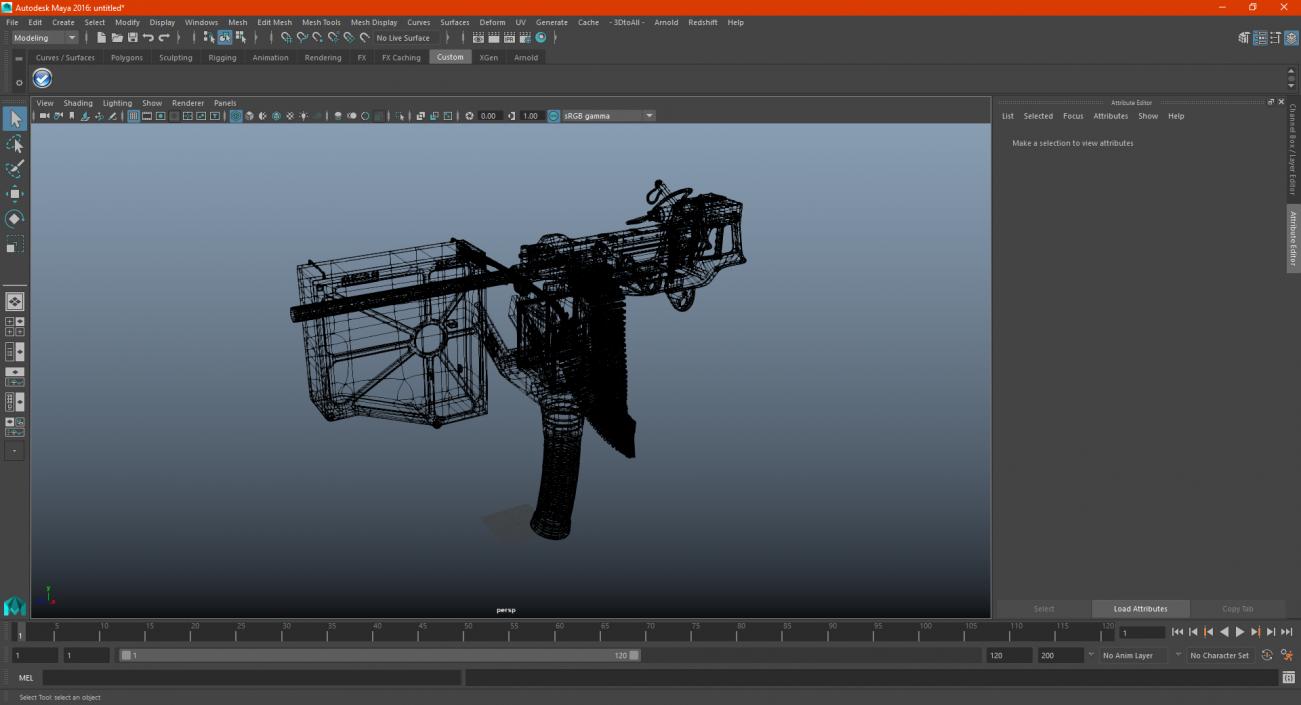 3D GAU 18 Machine Gun model