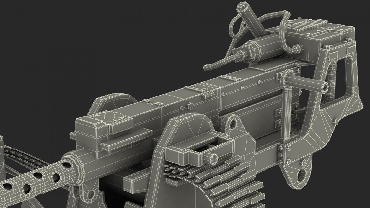 3D GAU 18 Machine Gun model