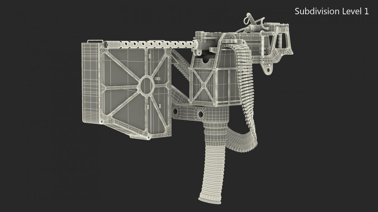 3D GAU 18 Machine Gun model