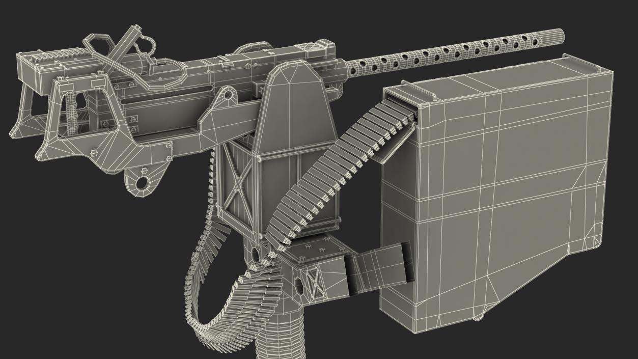 3D GAU 18 Machine Gun model