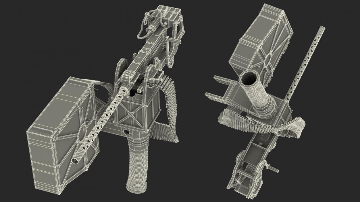 3D GAU 18 Machine Gun model