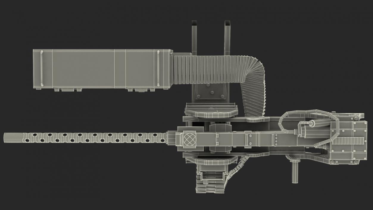 3D GAU 18 Machine Gun model