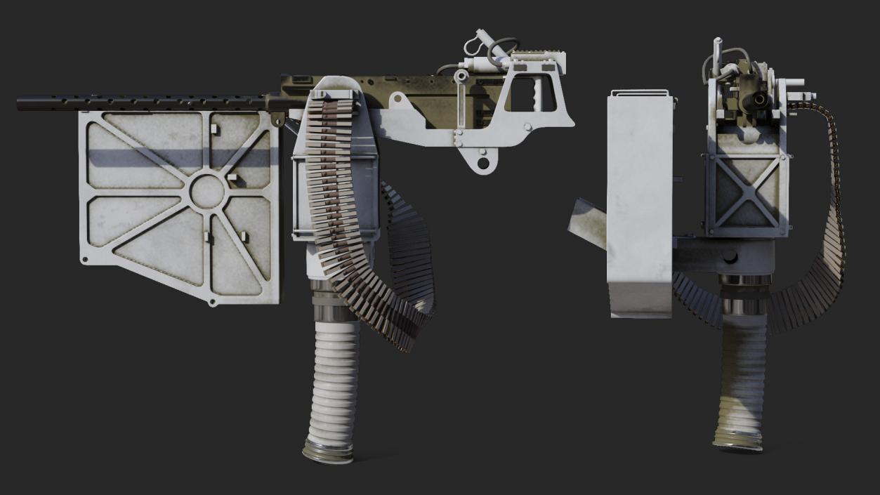 3D GAU 18 Machine Gun model