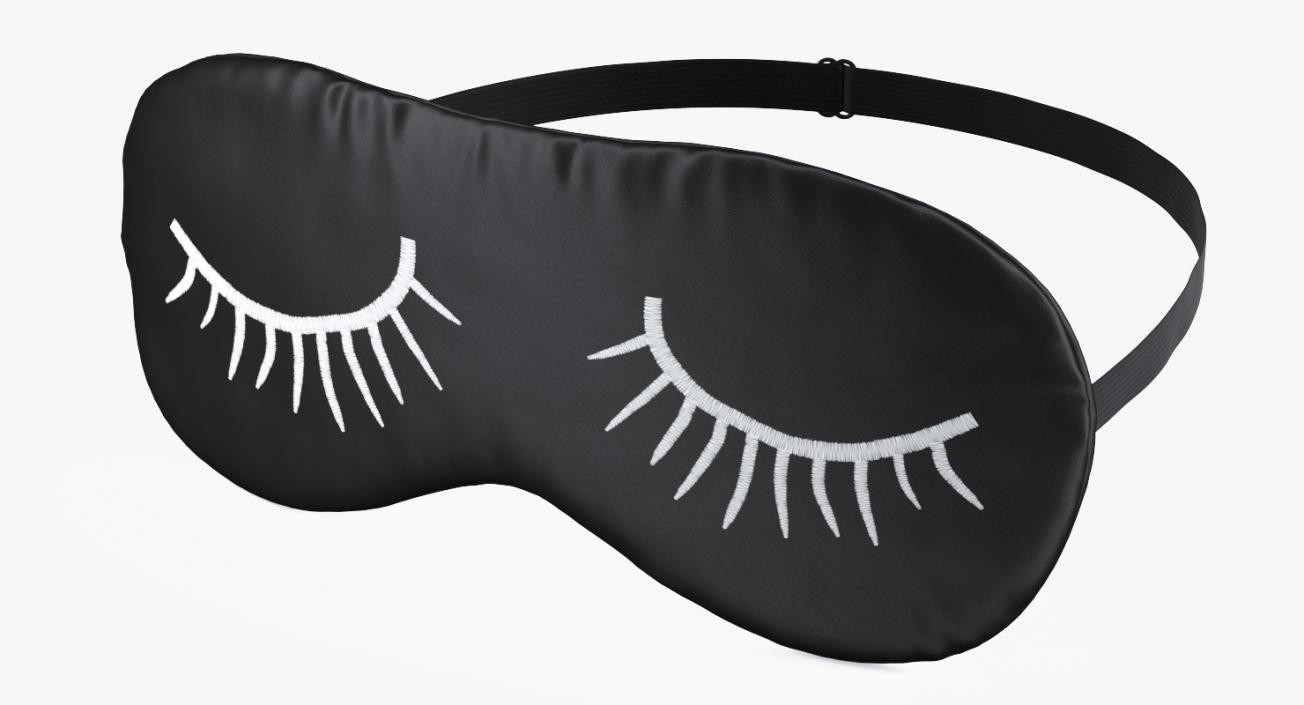 3D Sleeping Mask with Eyelashes Pattern