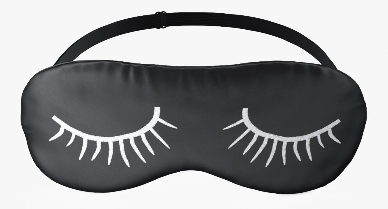 3D Sleeping Mask with Eyelashes Pattern