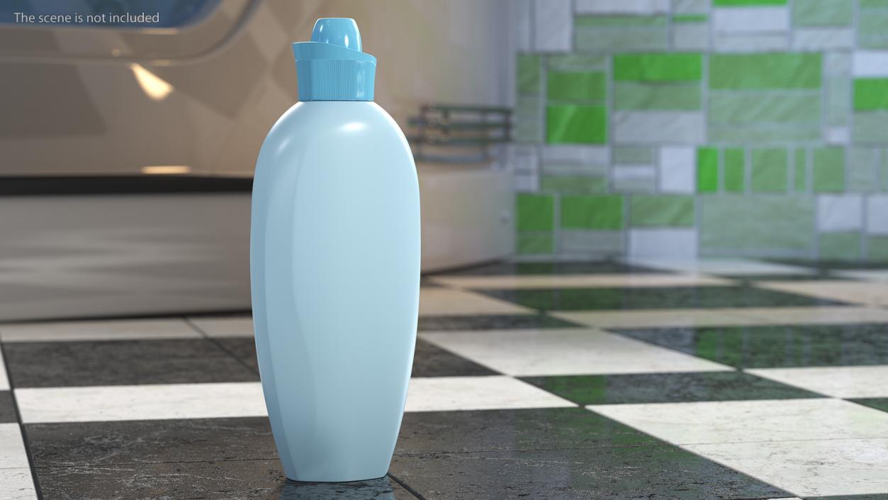 3D Liquid Fabric Softener Small Bottle Clear