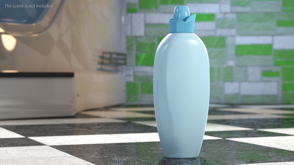 3D Liquid Fabric Softener Small Bottle Clear