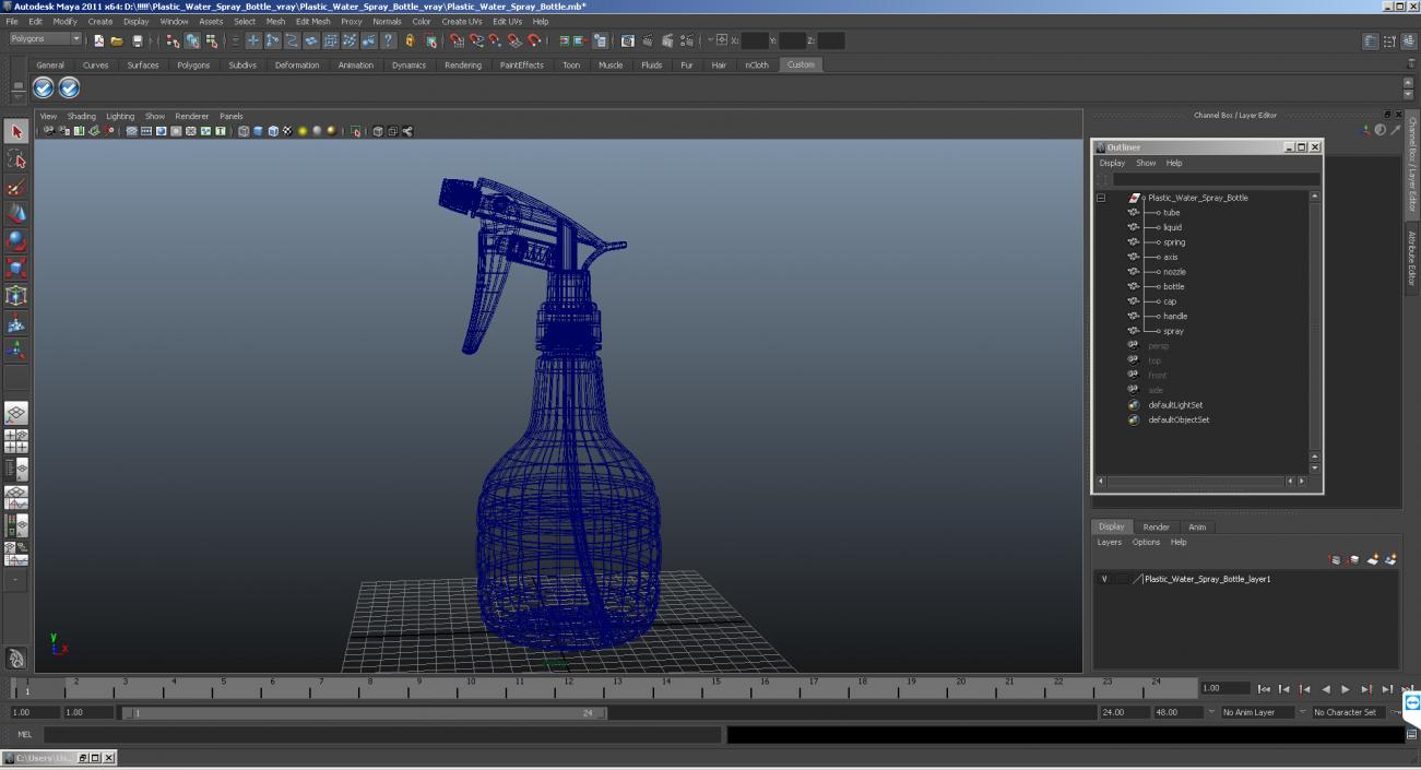 3D model Trigger Spray Bottle