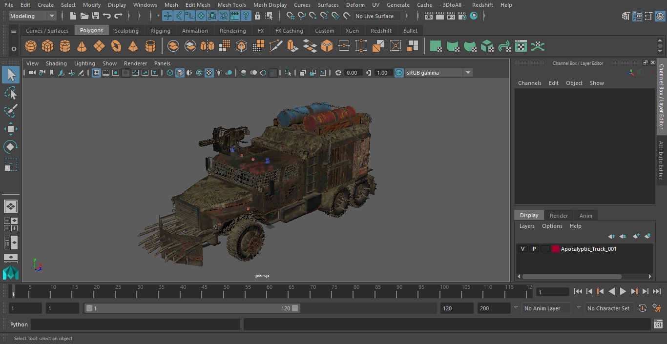 Apocalyptic Truck 3D