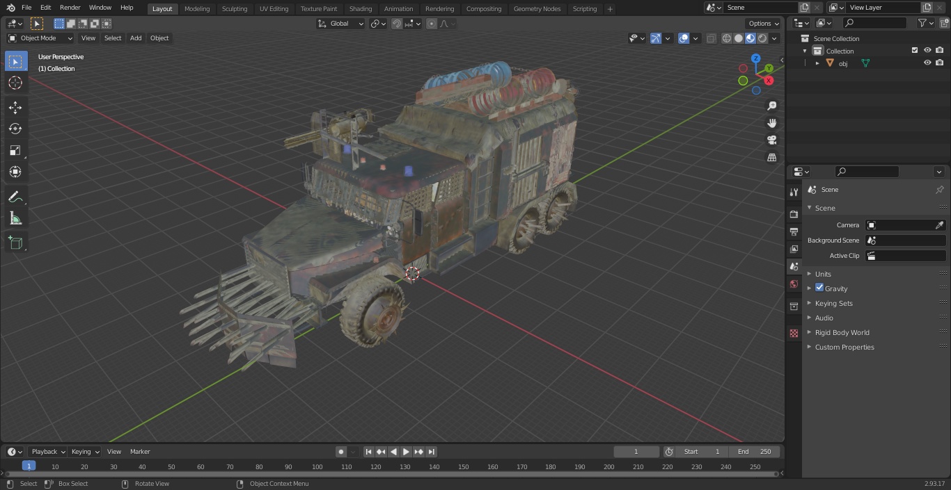 Apocalyptic Truck 3D