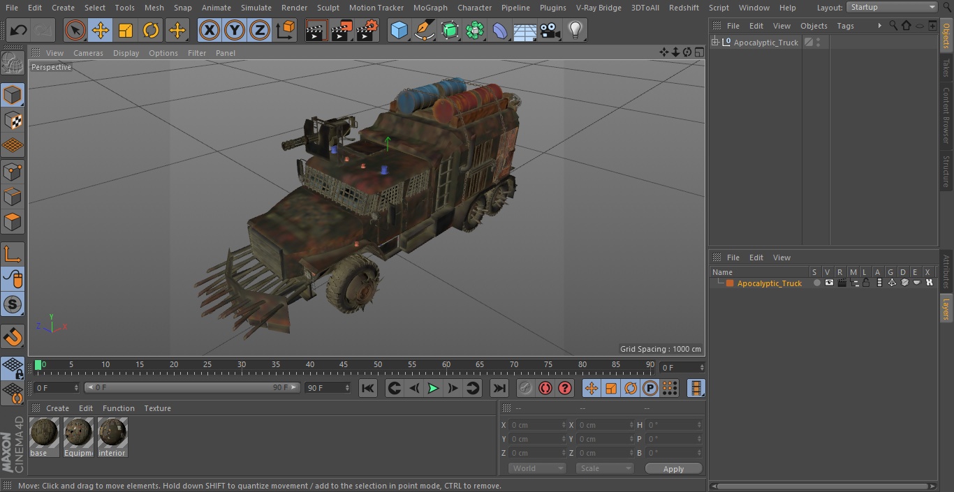 Apocalyptic Truck 3D