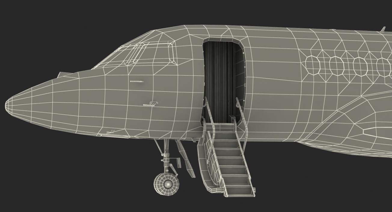 3D model Dassault Falcon 7X Rigged