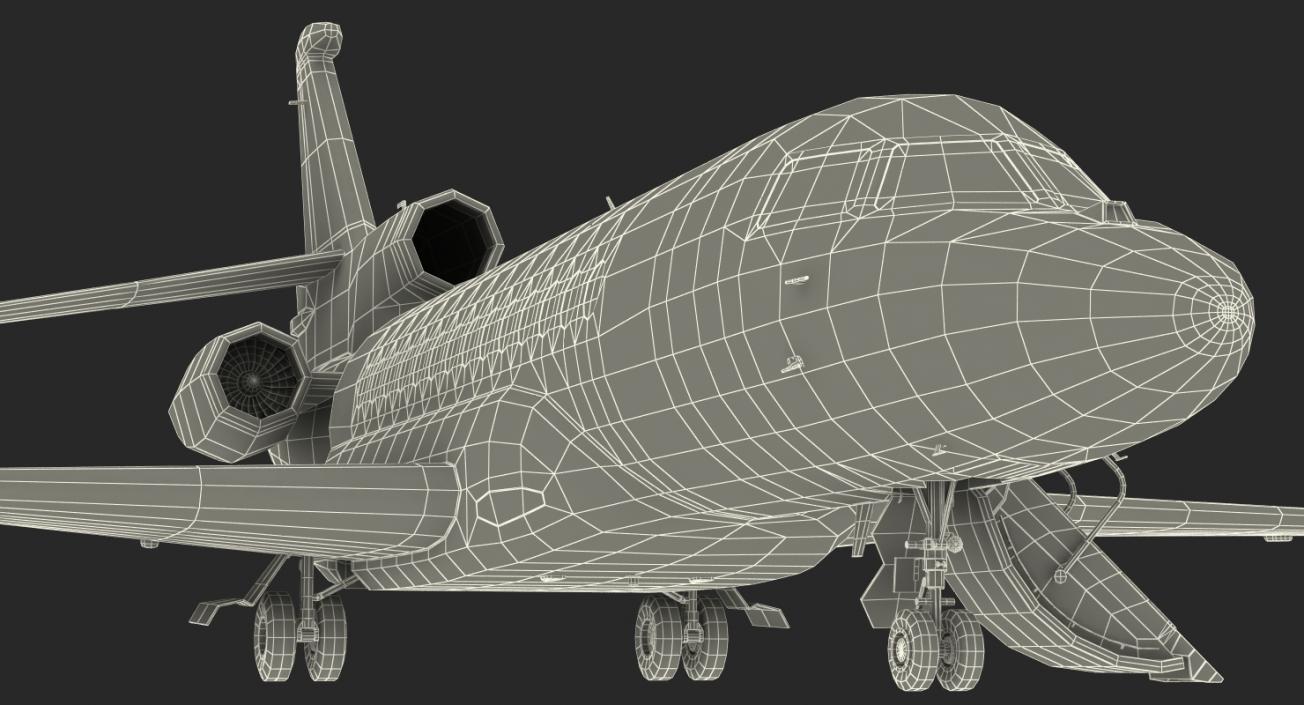 3D model Dassault Falcon 7X Rigged