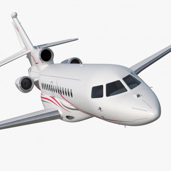 3D model Dassault Falcon 7X Rigged