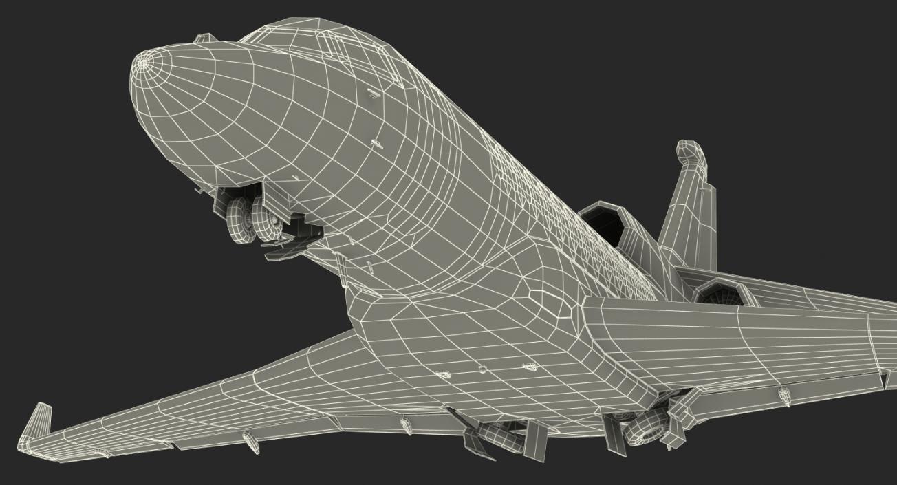 3D model Dassault Falcon 7X Rigged