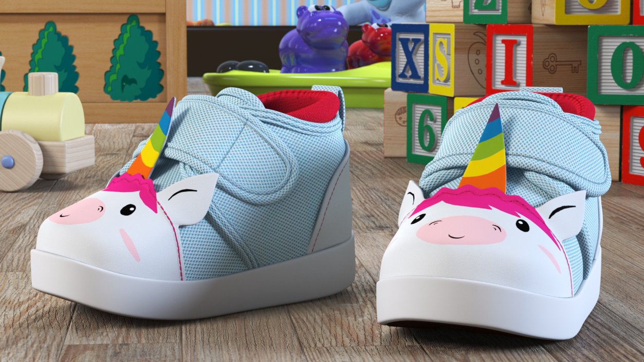 3D Unicorn Baby Sneakers