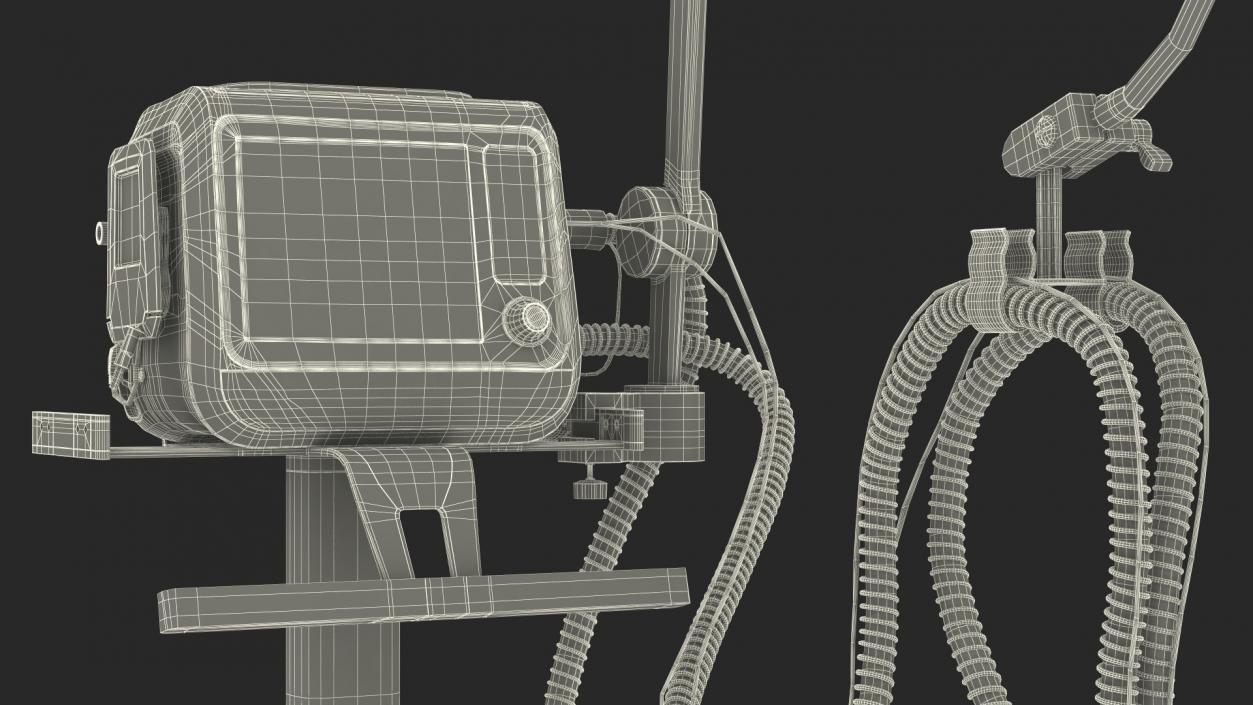 3D Mechanical Ventilation Apparatus HAMILTON-C1 2