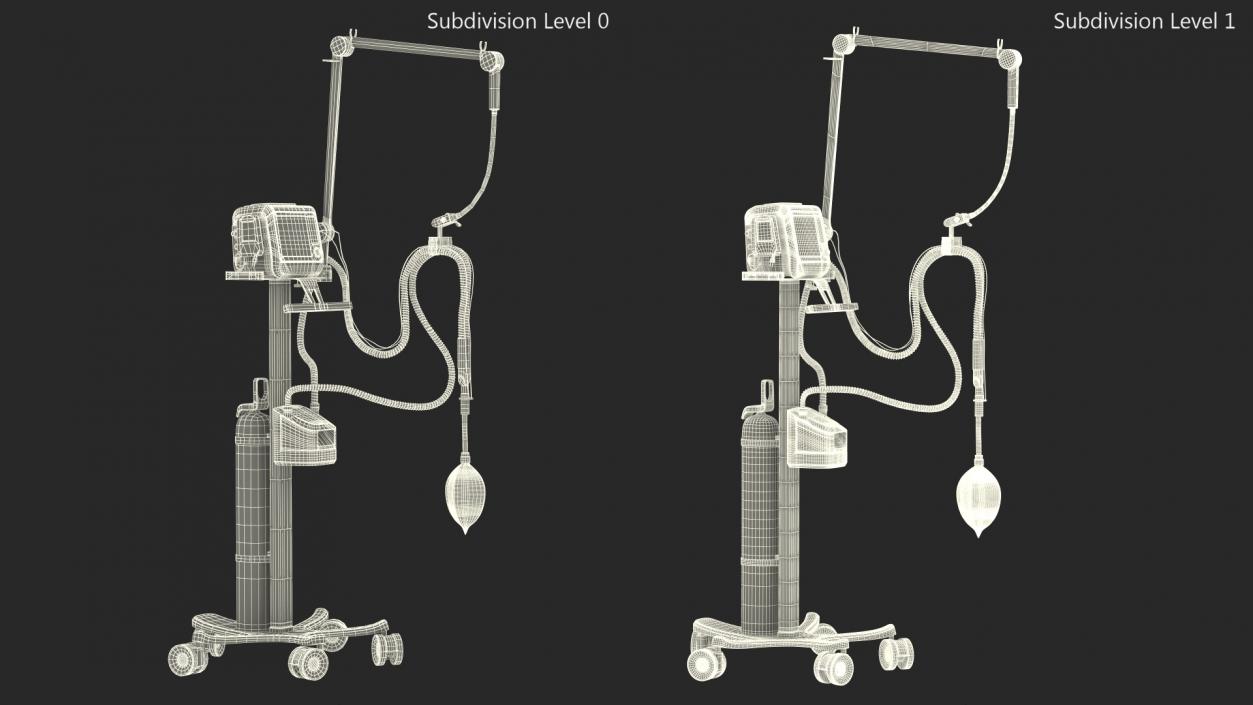 3D Mechanical Ventilation Apparatus HAMILTON-C1 2