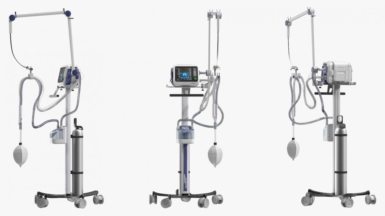 3D Mechanical Ventilation Apparatus HAMILTON-C1 2