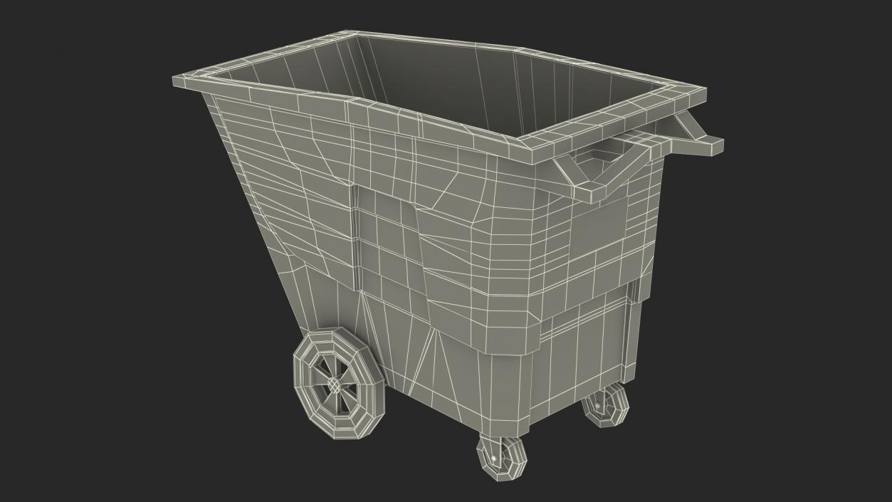 White Plastic Tilt Truck 3D model