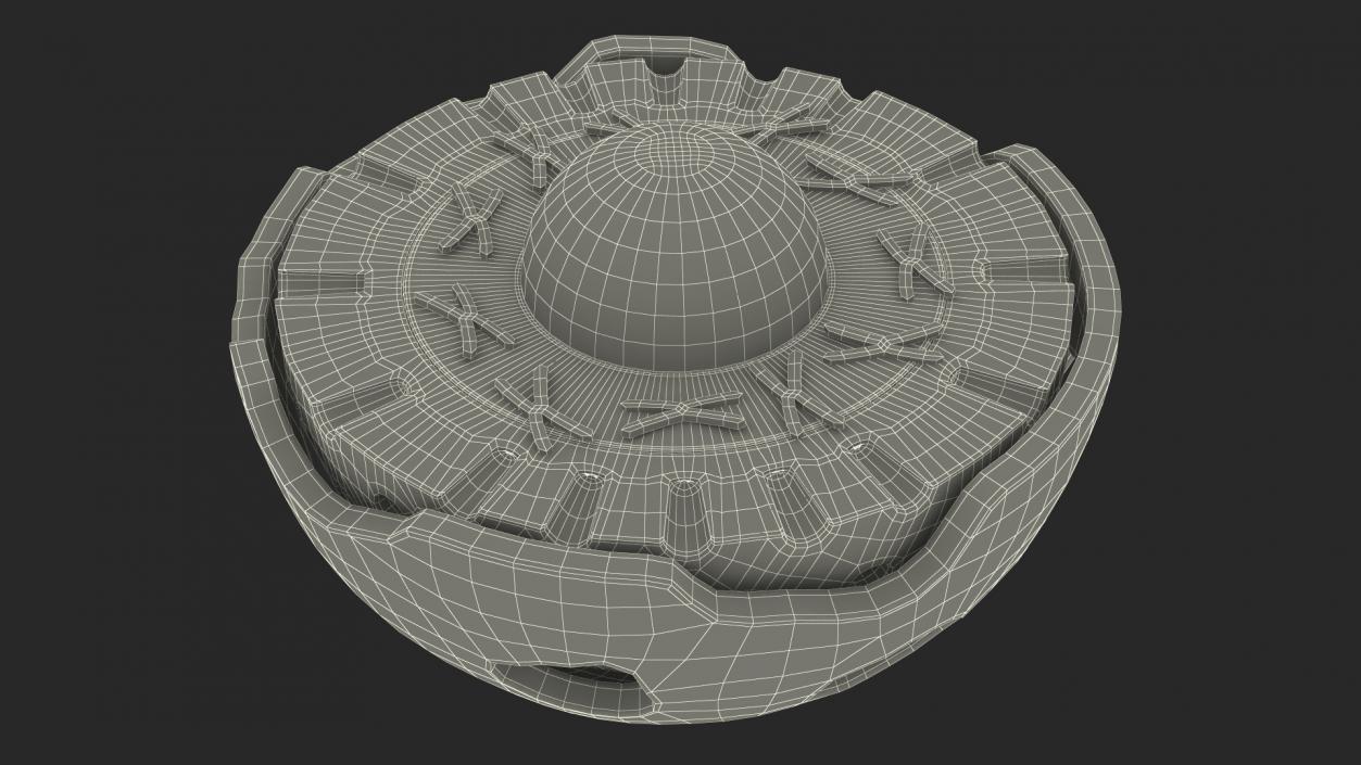 3D Cross-Sectional Spermotozoa Rigged for Maya model