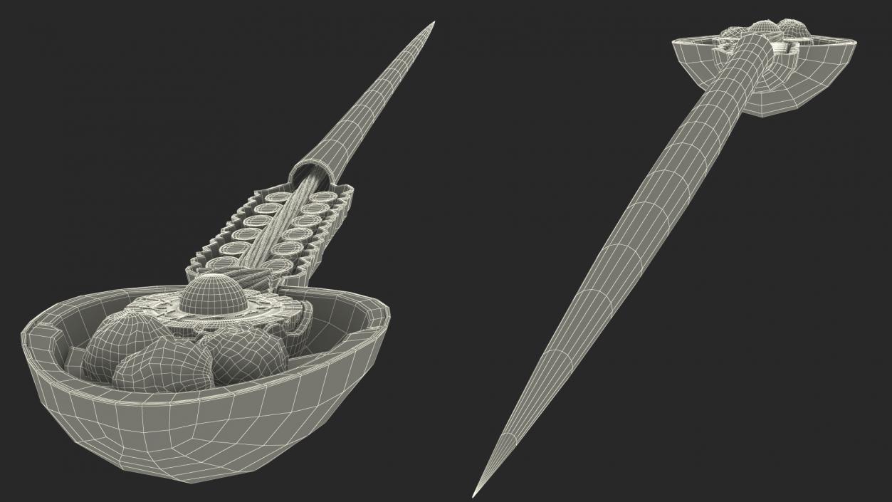 Cross-Sectional Spermotozoa Rigged 3D model