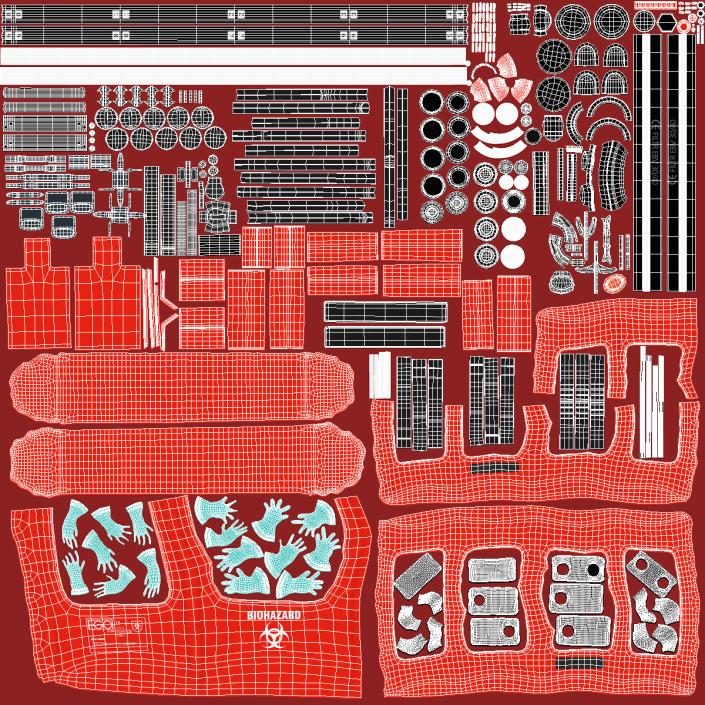 3D model Bioprotection Transport System