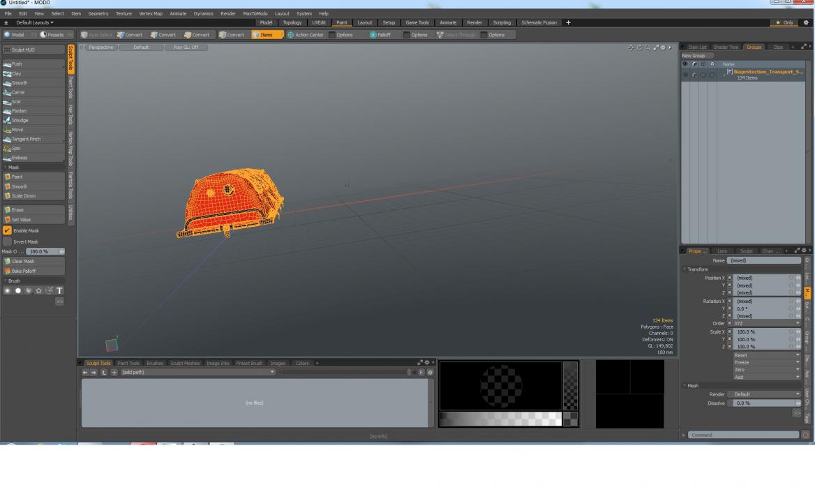 3D model Bioprotection Transport System