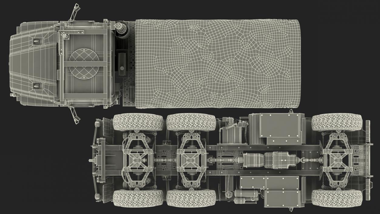 OshKosh MTVR MK23 with Tent Rigged 3D model