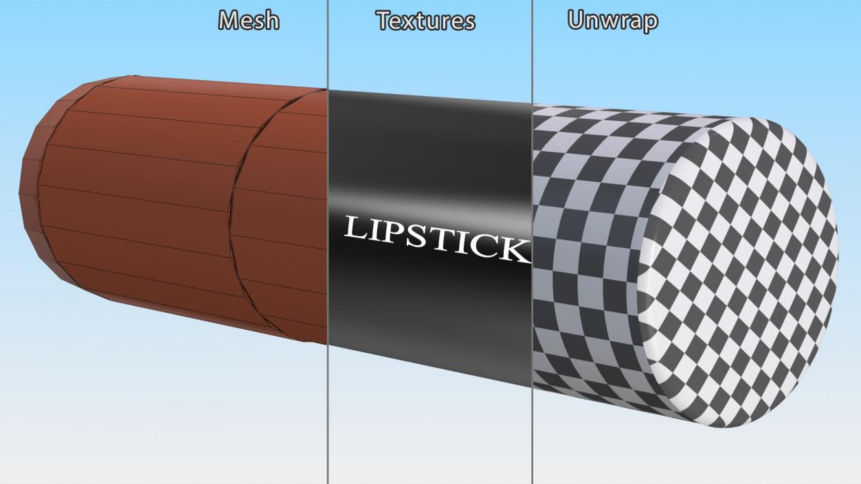 3D model Coral Round Lipstick