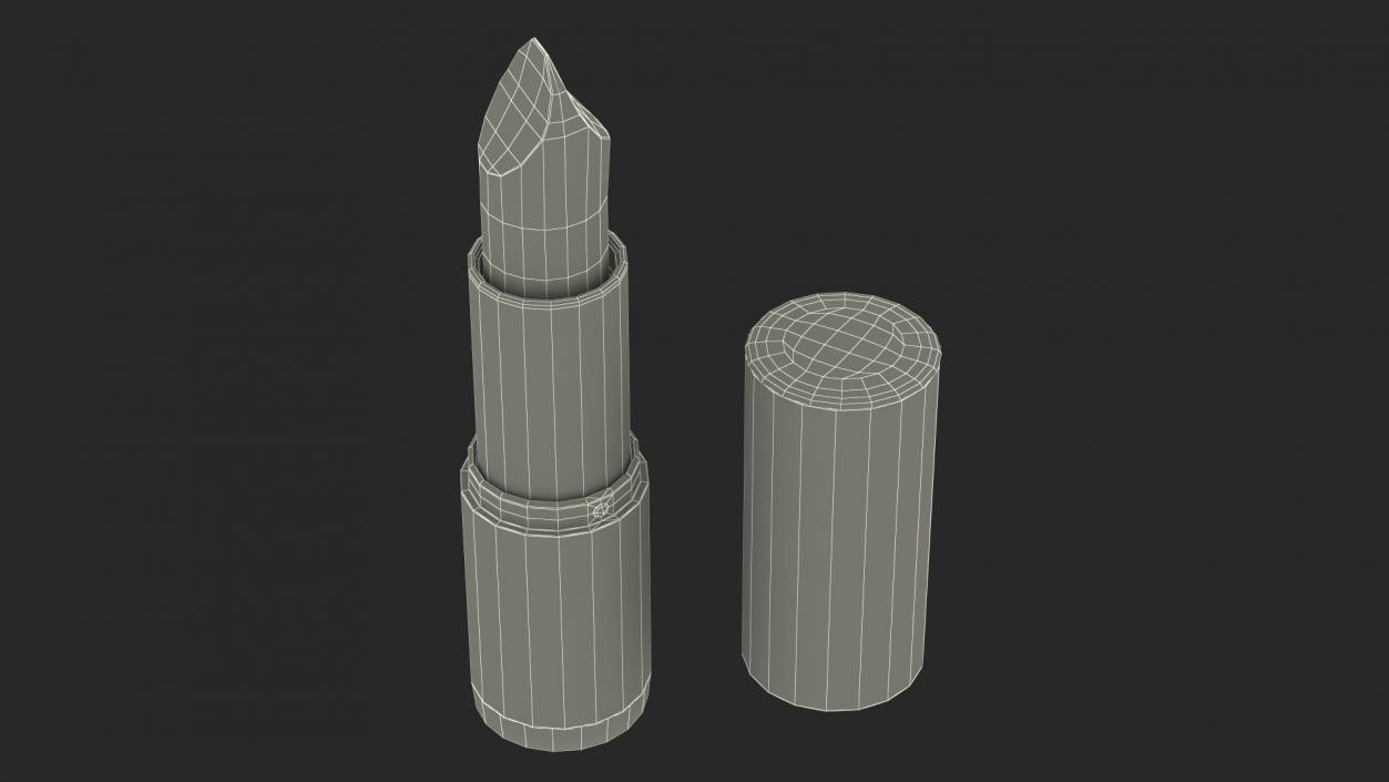 3D model Coral Round Lipstick