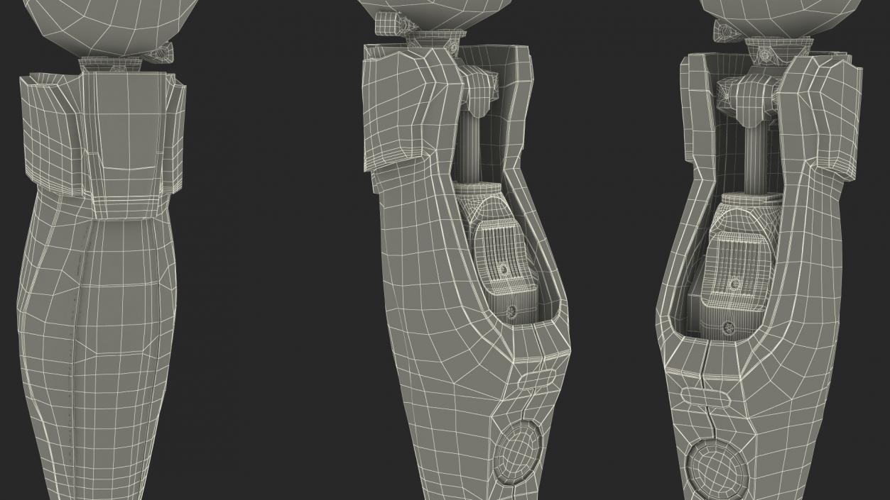 3D model Man Wearing Lower Limb Prosthesis Rigged