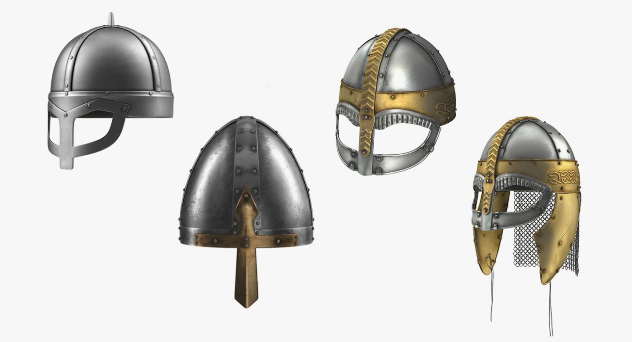 3D model Viking Helmets Collection