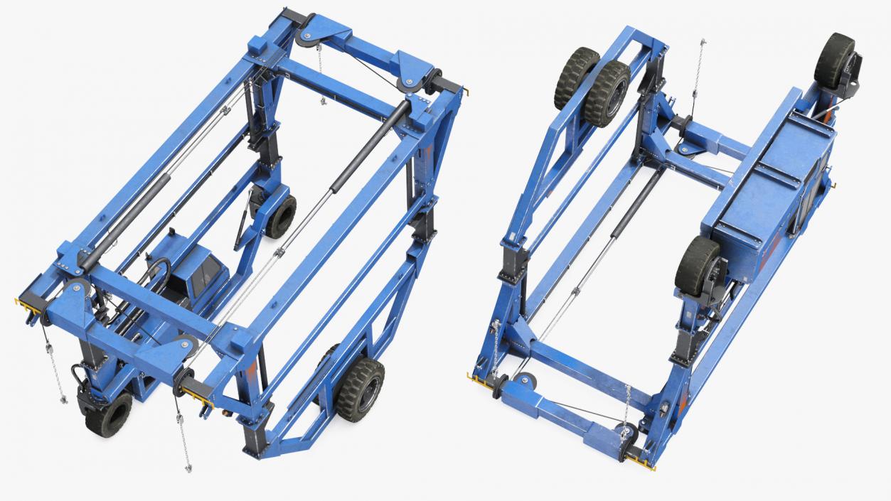 3D Straddle Carrier Rigged model