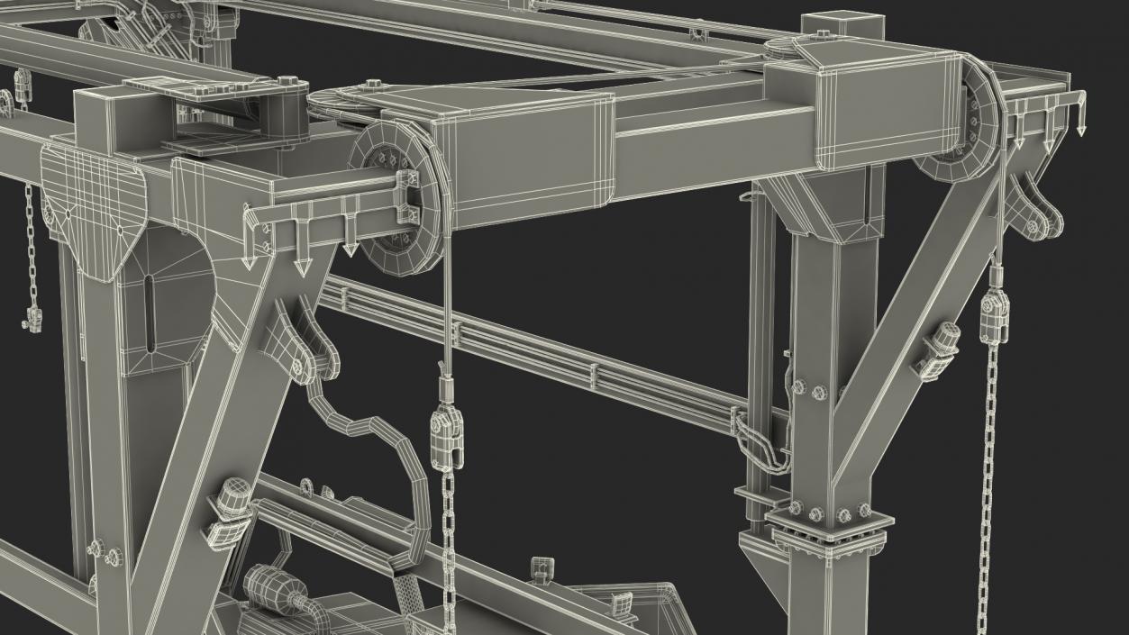 3D Straddle Carrier Rigged model