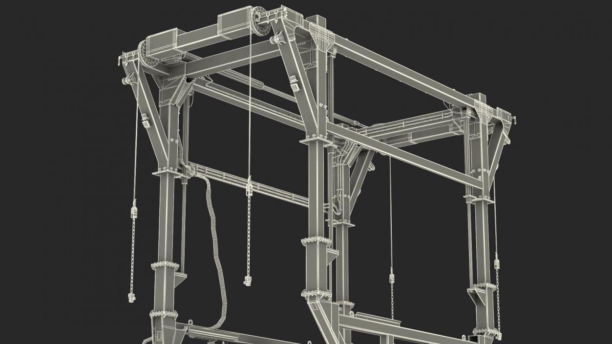 3D Straddle Carrier Rigged model