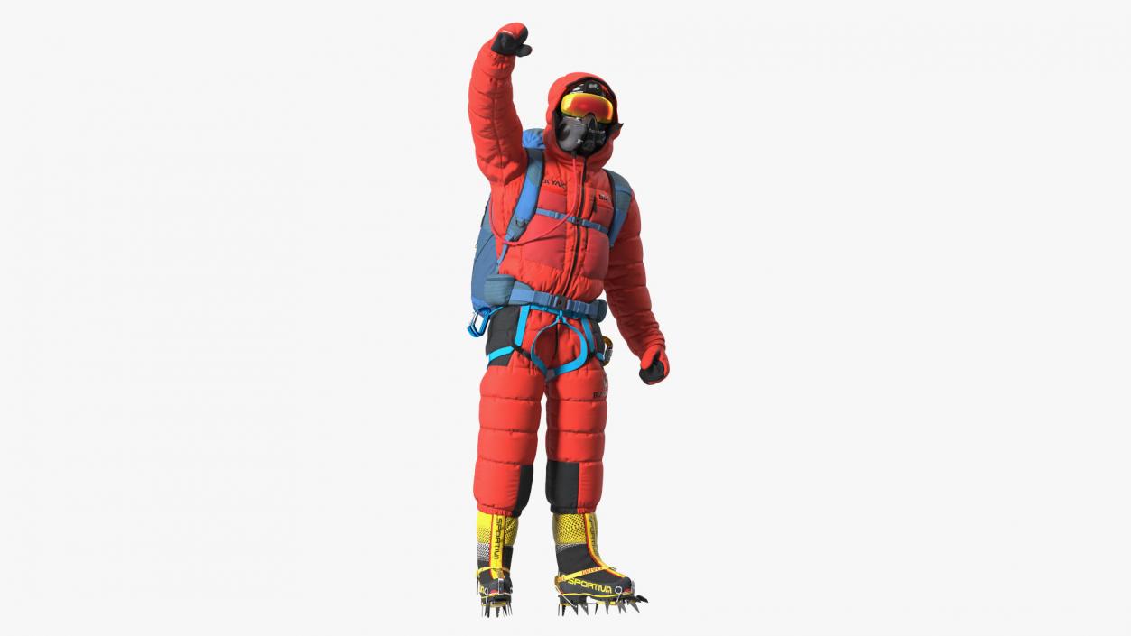 3D Everest Climber Rigged for Cinema 4D