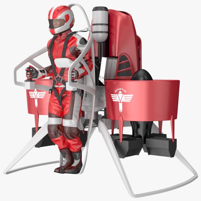 3D model Martin JetPack With Pilot