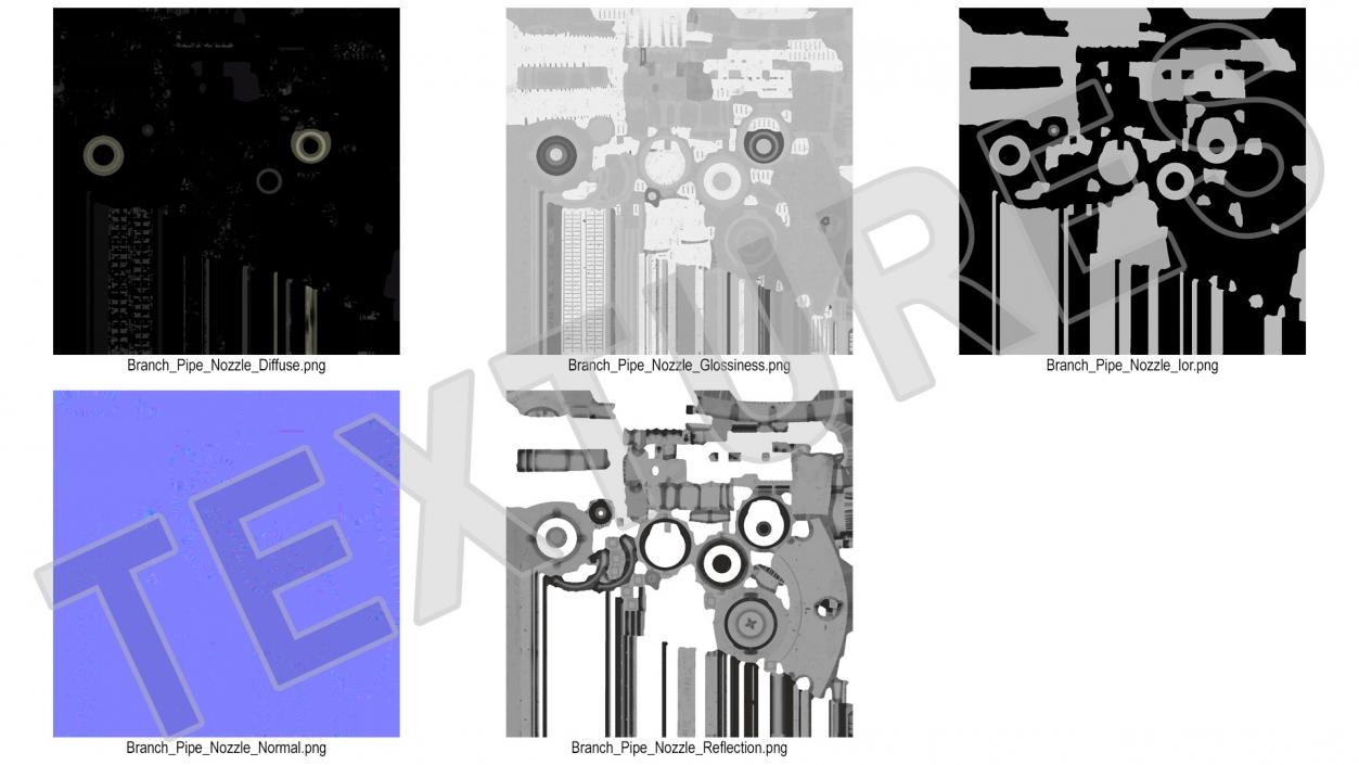 Lever Operated Handheld Branch Pipe Nozzle 3D