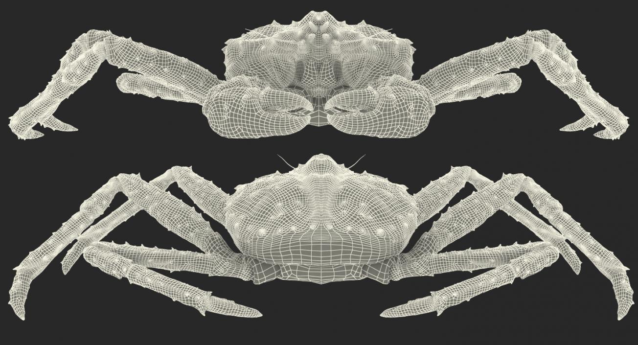 3D model Red King Crab Rigged