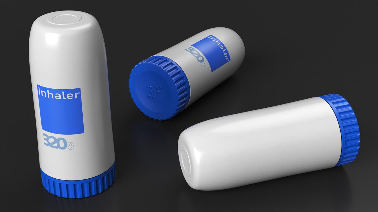 Asthma Treatment Inhaler 3D model