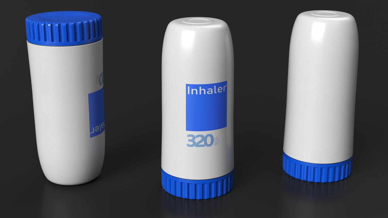 Asthma Treatment Inhaler 3D model