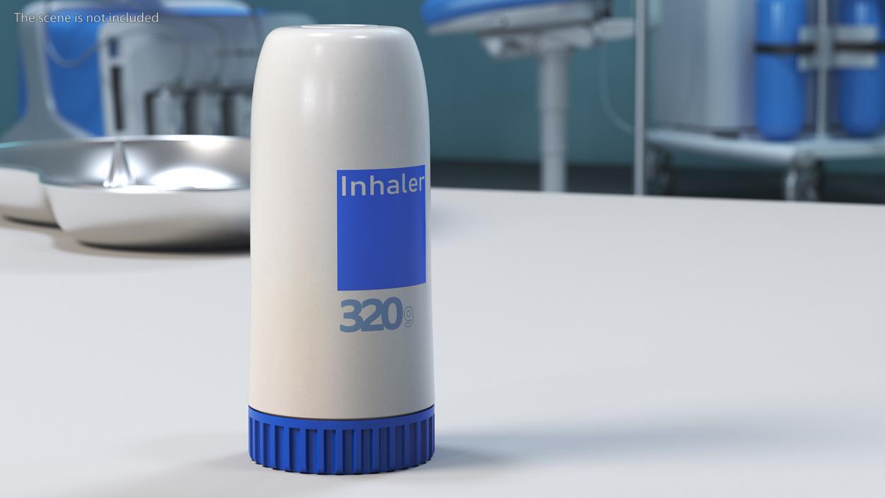 Asthma Treatment Inhaler 3D model