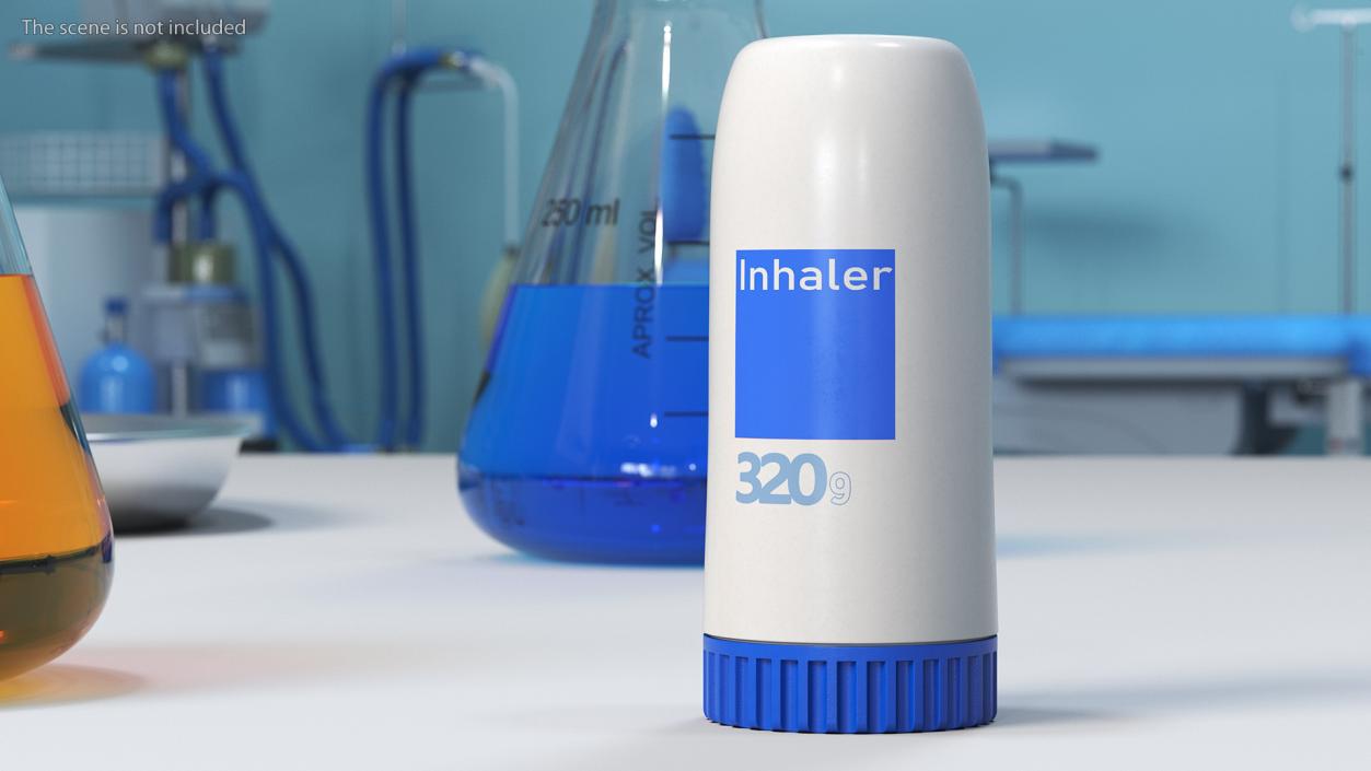 Asthma Treatment Inhaler 3D model